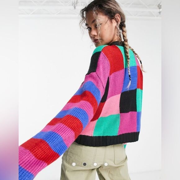 The Ragged Priest Triple Skull Intarsia Jumper – Multicolor – Size XS - Picture 2 of 13